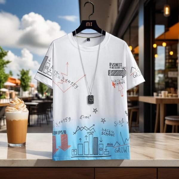 TW Men's Stylish and Collage Boy Printed Trendy T-shirt - Image 2