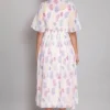 W for Woman Women's Polyester Ecru Layered Dress with Multicoloured Print Maxi - Image 6