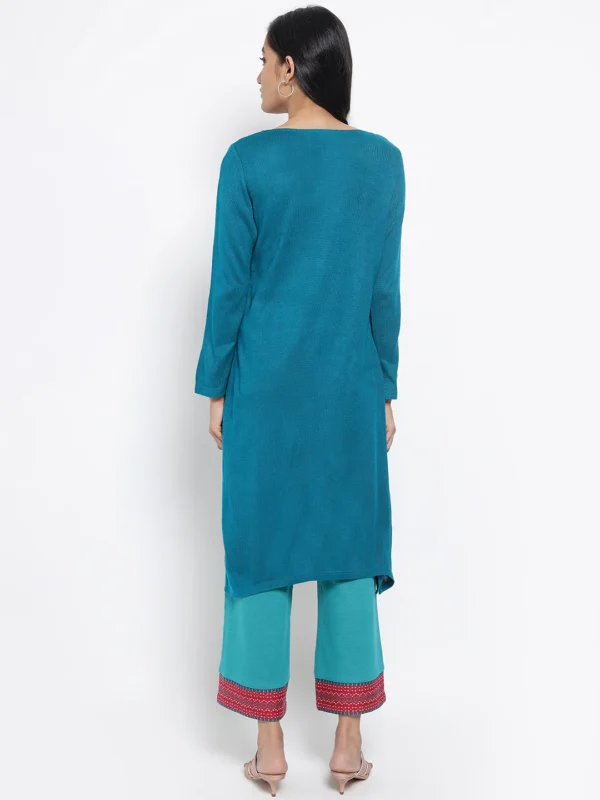 Teal Acrylic kurta - Image 5
