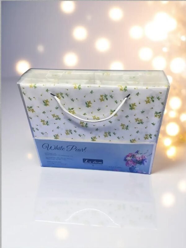 TW White Pearl Cotton Bed-Sheet For King Size Bed - Image 9