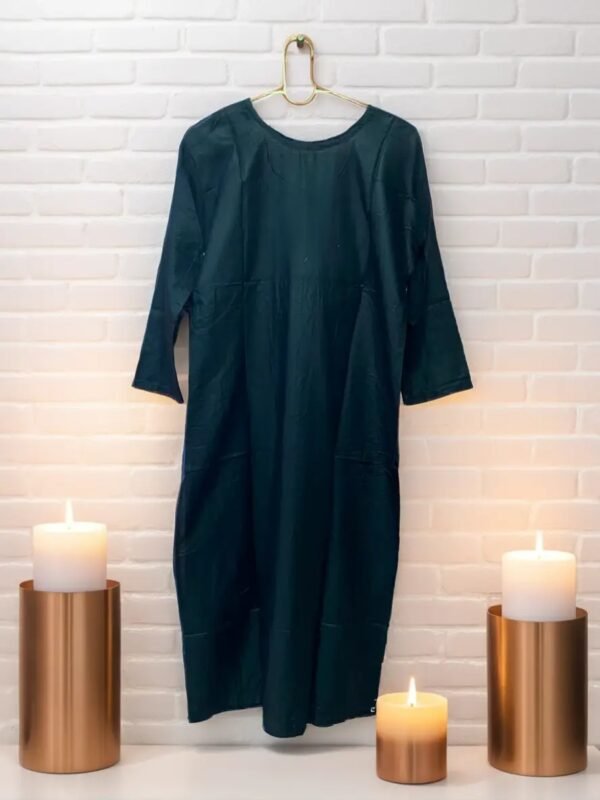 TW Women's Silk Blend Embroidery Straight Kurta - Image 6