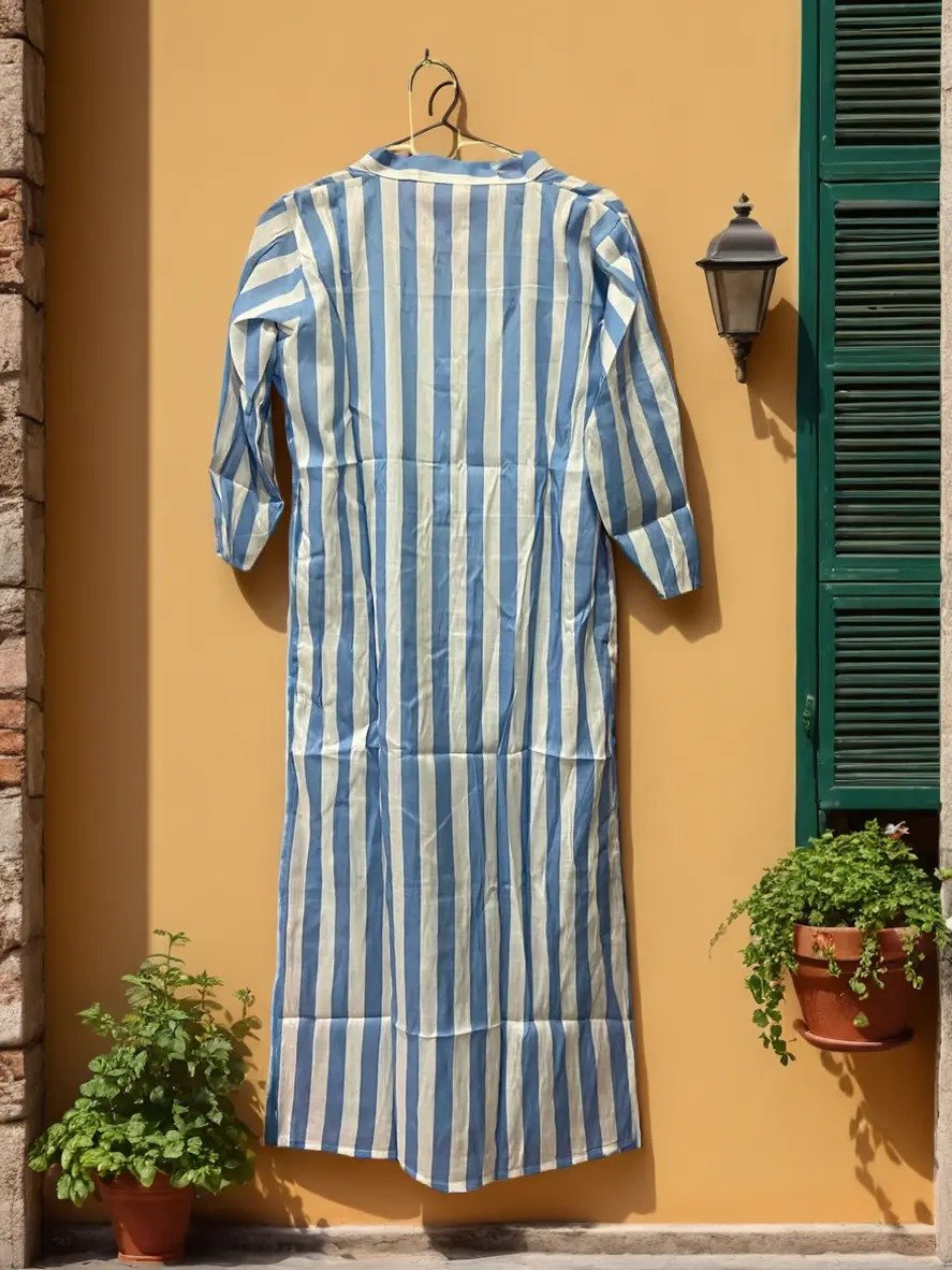 TW Women Mix Cotton Striped Kurti - Image 3