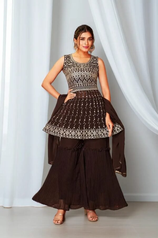TW Kurta sharara with Dupatta Sequence Embroidery Work