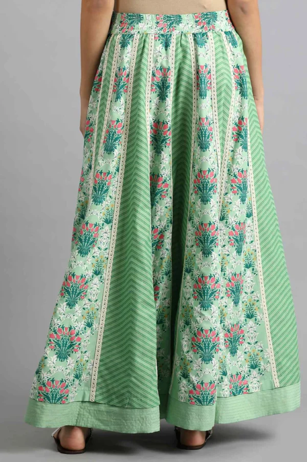 Green Printed Skirt - Image 5