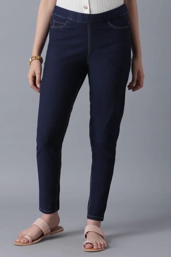 Navy Blue Jeggings - Image 2