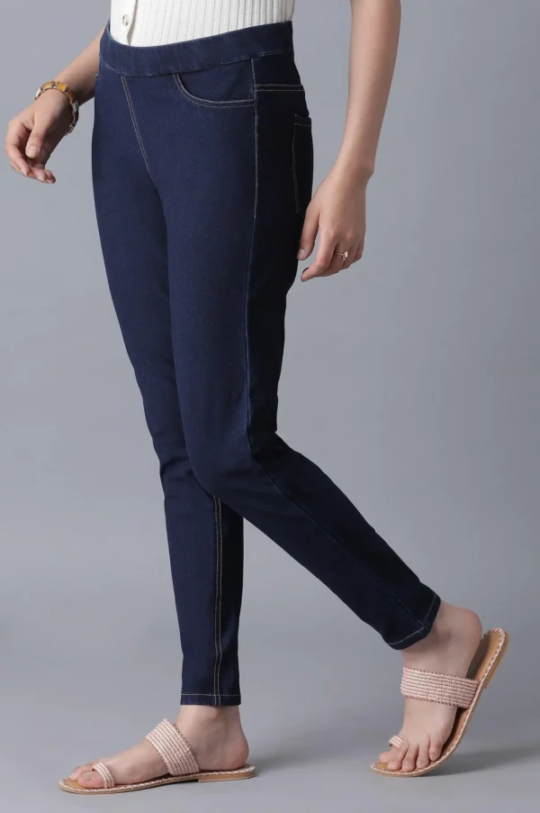 Navy Blue Jeggings - Image 4