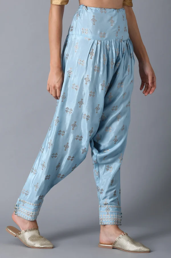 Light Blue Pleated Salwar - Image 5