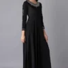 W for Woman Black Dress With Embroidery - Image 4