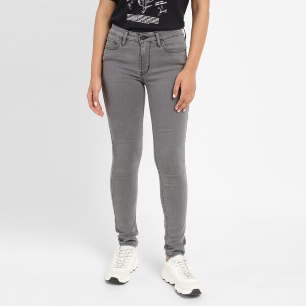 LEVI'S 711 Women Skinny Mid Rise Grey Jeans