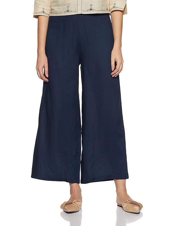 W for Woman Straight Fit Rayon Pants - Image 4