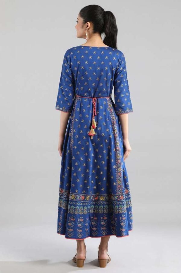 Royal Blue Flared Dress - Image 5