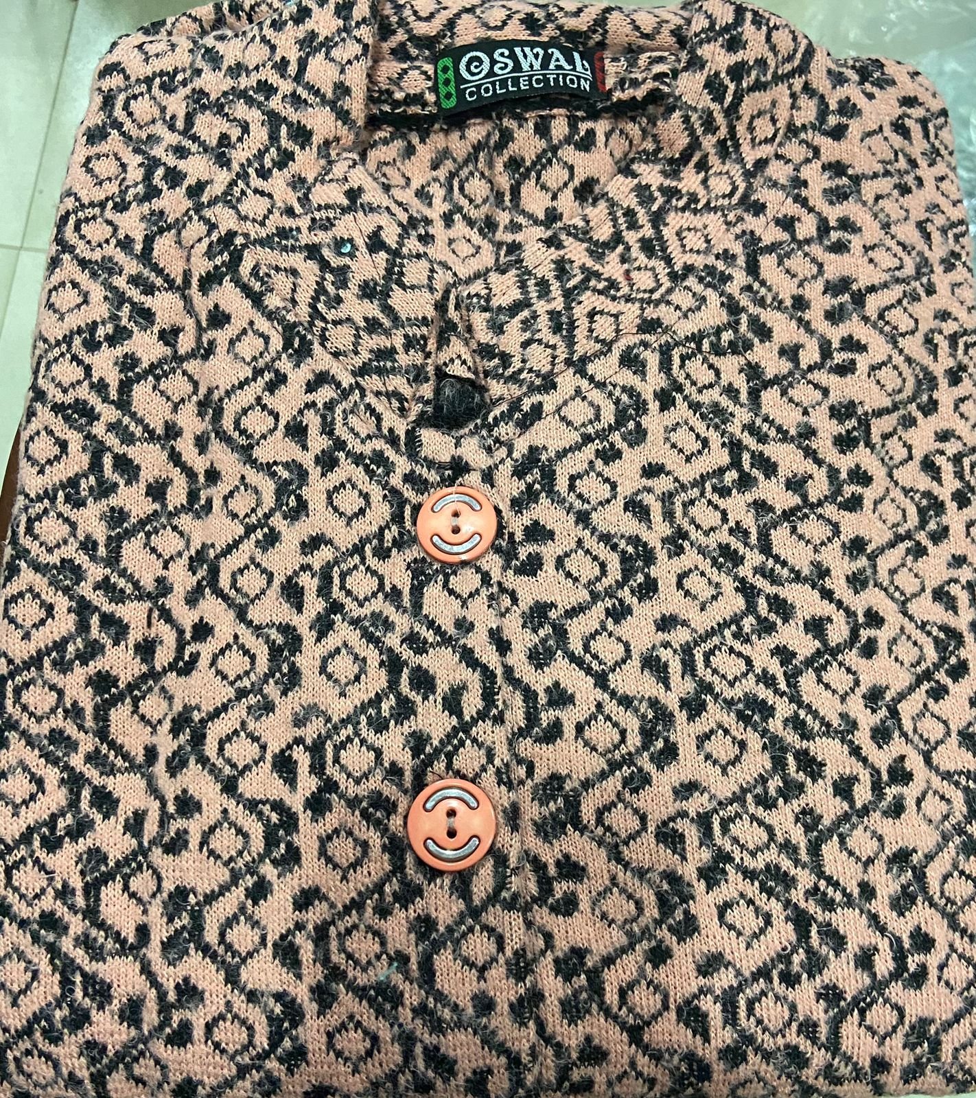 TW Women's Woollen Full Sleeve Printed Cardigan Sweater - Image 3