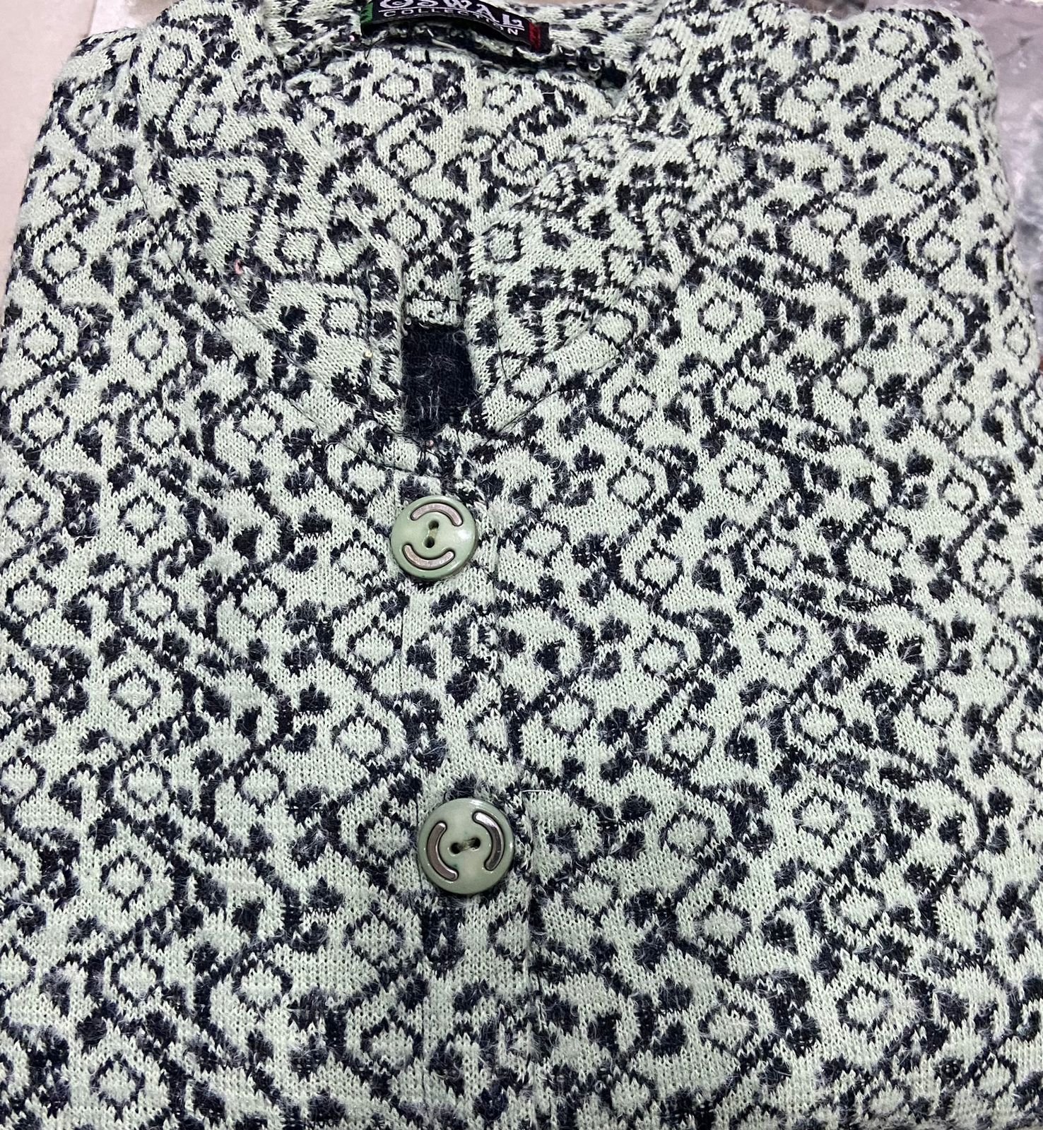 TW Women's Woollen Full Sleeve Printed Cardigan Sweater - Image 2