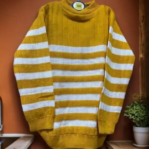 TW Kids Woven Round Neck Multicolour Sweater