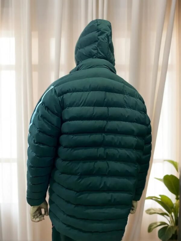 TW Quilted Hooded Stylish Jacket with Zipper Pockets - Image 2