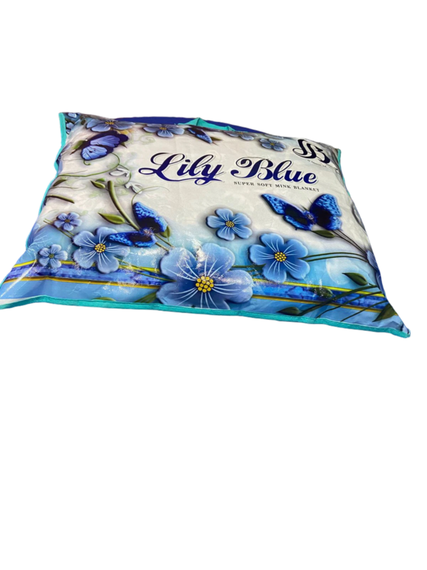 TW Flower Printed Multicolour Cotton Double Blanket With Pillow Cover - Image 3