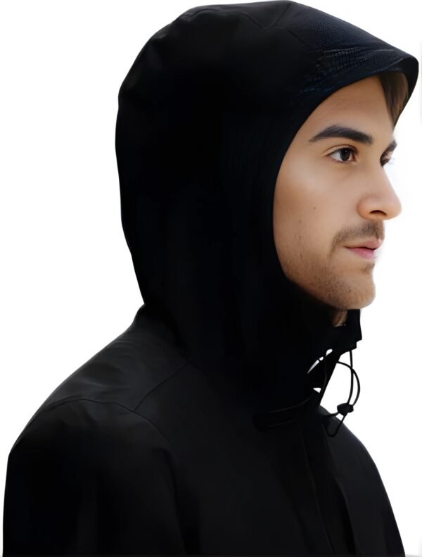 TW Men’s Hooded Winter Waterproof Full Sleeved Black Wind Cheater