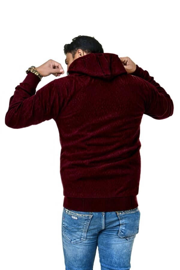 TW Men's Maroon Flat Jacket - Image 3