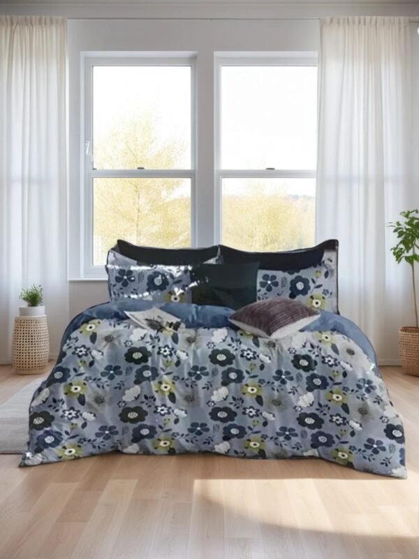 TW Creations High Platinum King Quality Cotton Bed Sheet With Pillo Cover