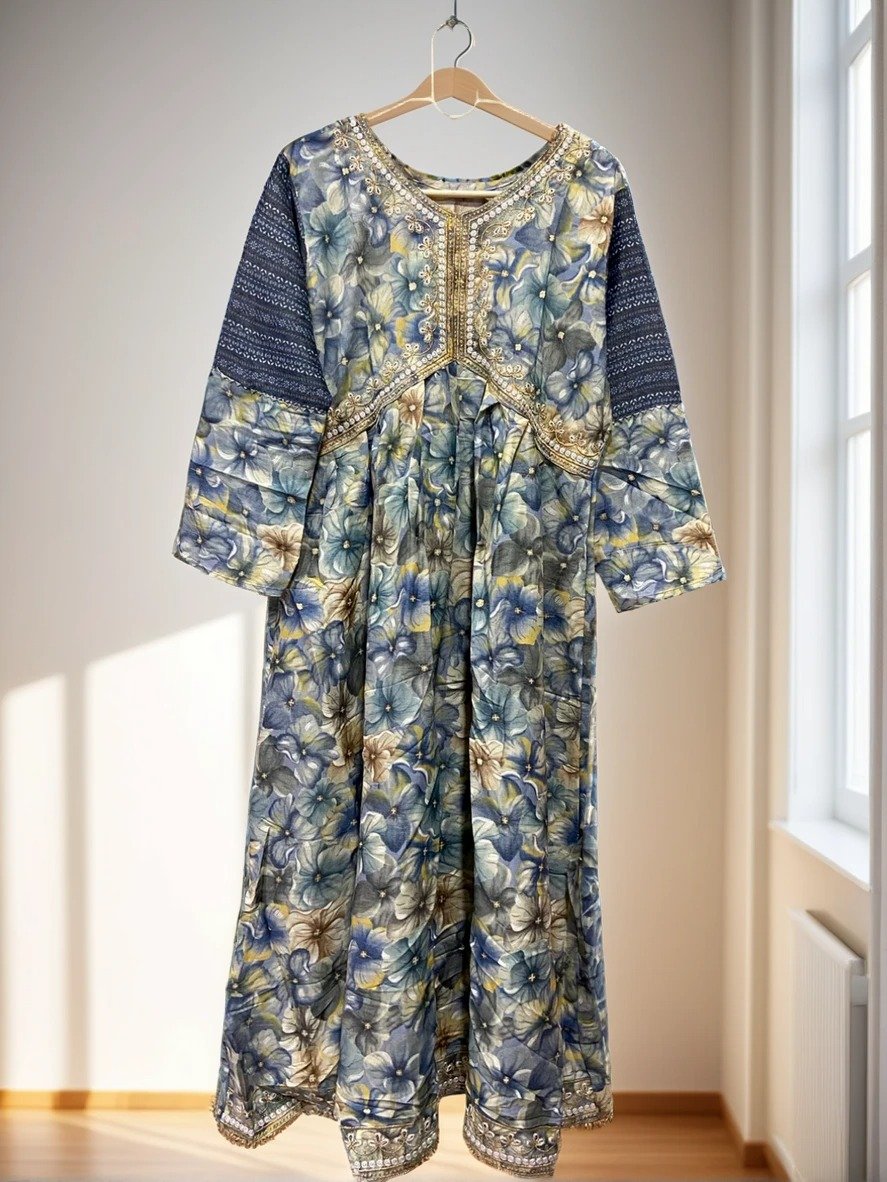 TW Women Viscose Rayon Kurta Pant Dupatta Set With Chikankary Work - Image 5