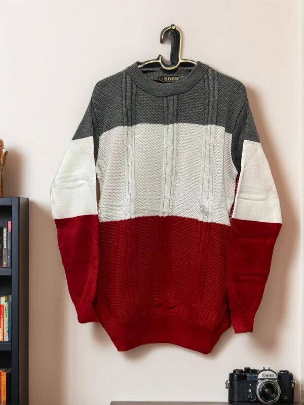 TW Men's Fashionable Winterwear Full Sleeve Pullover Sweater - Image 2