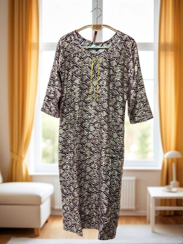 TW Women Printed Multicolor Rayon Blend Embroidery Straight Kurta - Image 4