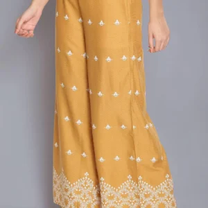 Women's Cotton Rayon Flair Printed Pocket Regular Palazzo