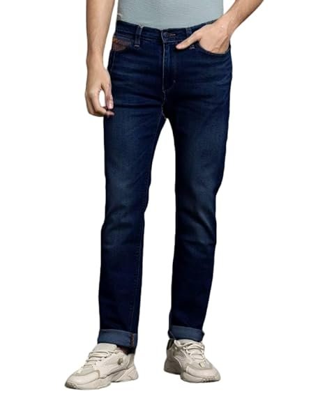 KILLER- Premium Jeans Pants For Men , Dark Blue Regular fit, Light Faded - Image 5