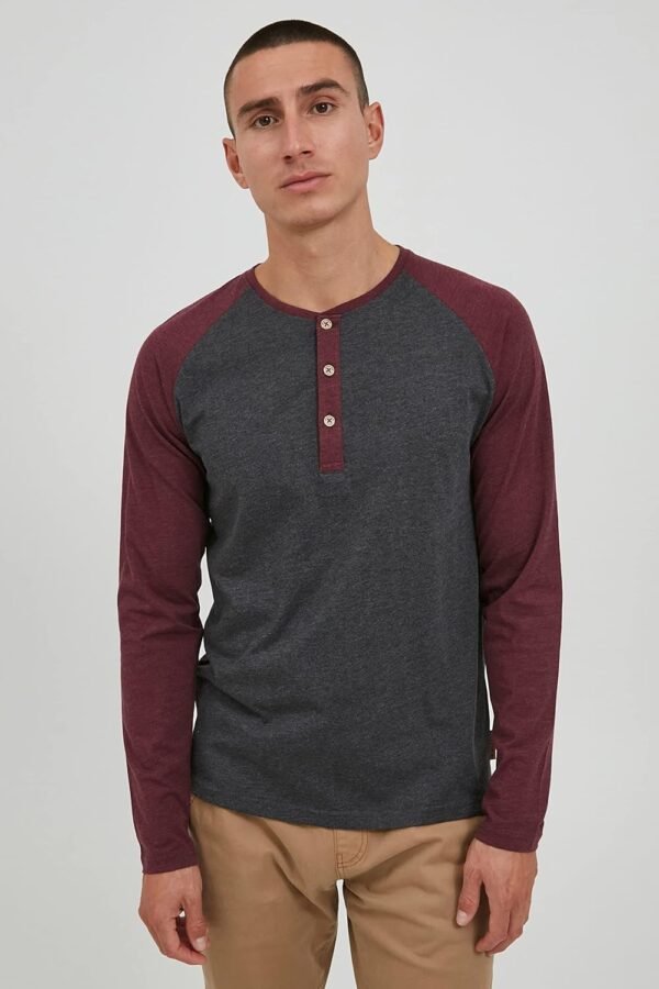 Pinaken Self Design Long Sleeve T-shirt For Men