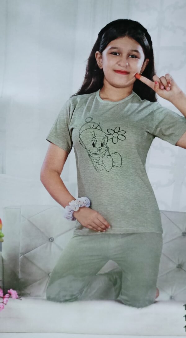 Premium 10 Years Girl's Lounge Night Wear By-Solomen