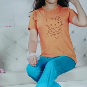 Premium 6 Years Girl's Lounge Night Wear By-Solomen