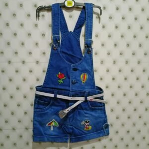 TW Dungaree For Girls Casual Solid Denim
