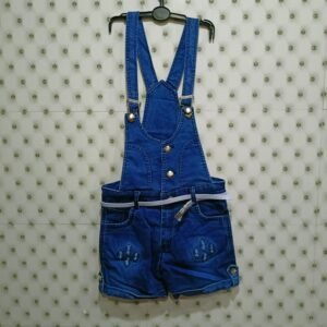 TW Dungaree For Girls Casual Solid Denim