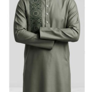 Cotton Printed Long Kurta (Regular Fit)