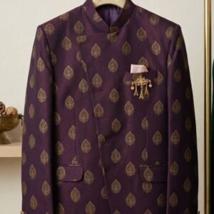 MAROON MENS 3 PIECES FULL SET BLAZER