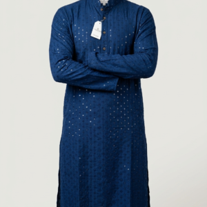 Cotton Printed Long Kurta (Regular Fit)