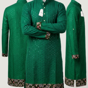 Cotton Printed Long Kurta (Regular Fit)