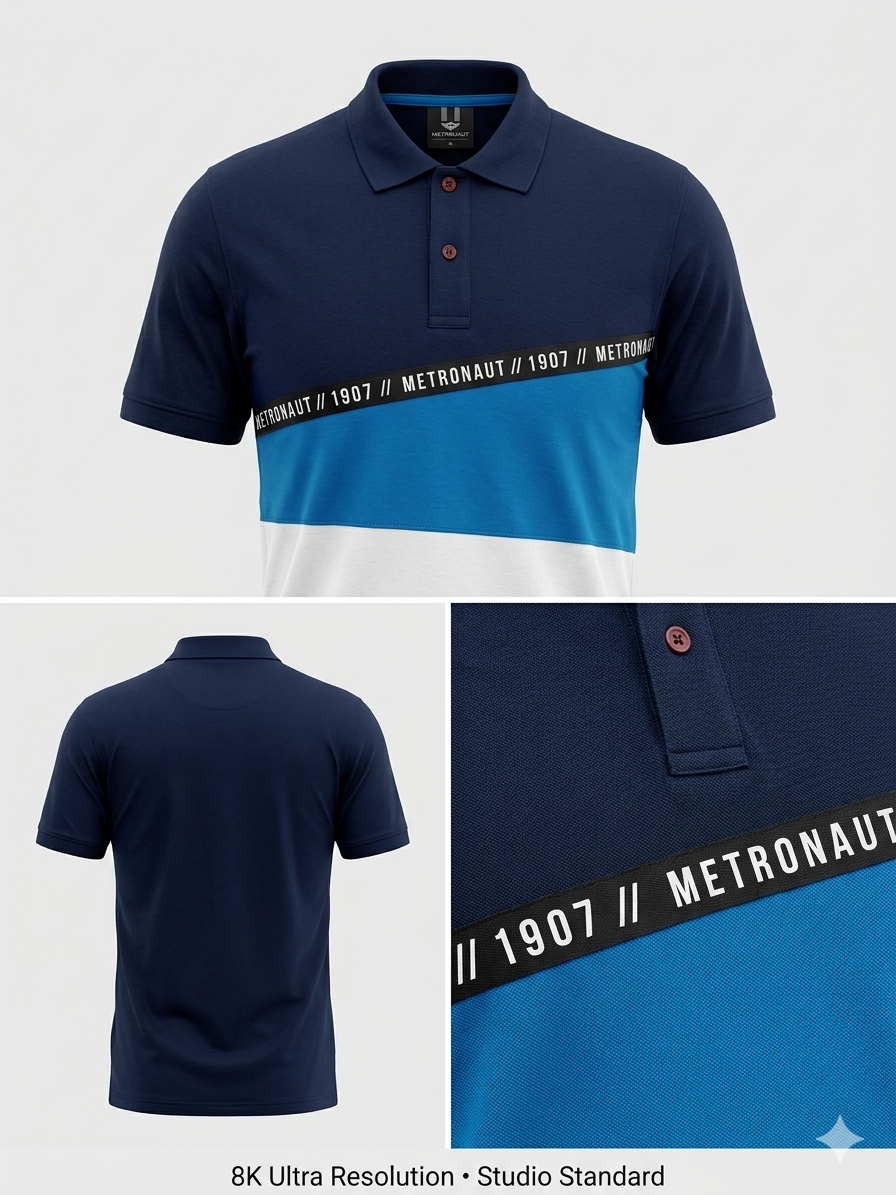TW- Premium mens tri Colour solid t-shirt | Regular Fit - Image 3