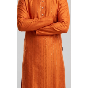 Cotton Printed Long Kurta (Regular Fit)