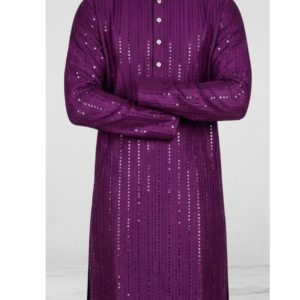 Cotton Printed Long Kurta (Regular Fit)