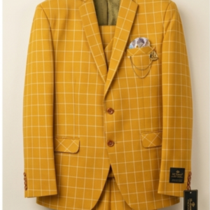 Mens 3Pcs full Coat-Pant Set