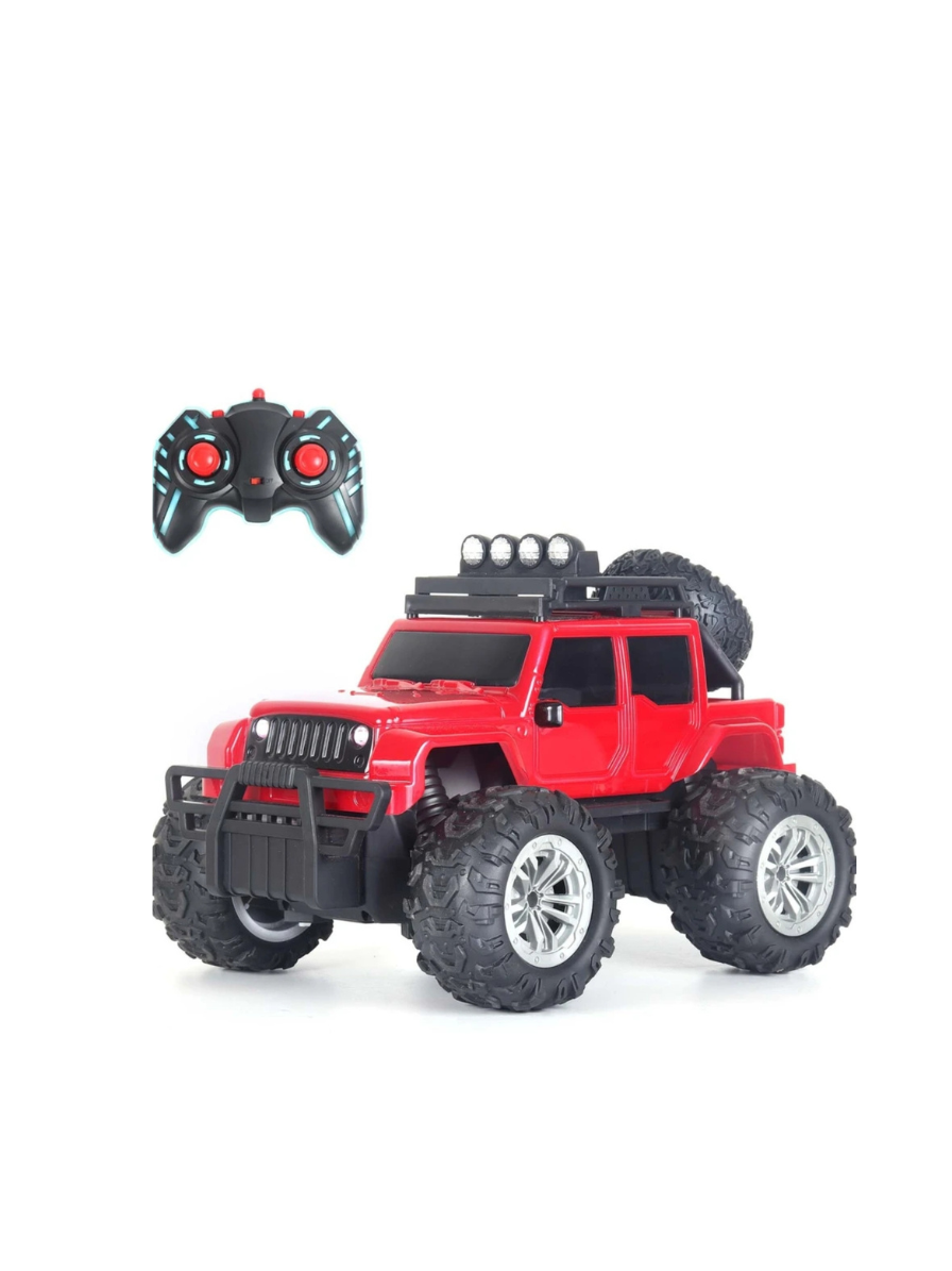 Wembley Defend Climbing Remote Control Car for Kids 4–12 Years, RC Monster Truck 2WD with Dual Spray Smoke, LED Lights, 2.4GHz Long Range, Alloy Body Off Road Car, Type C Rechargeable SUV
