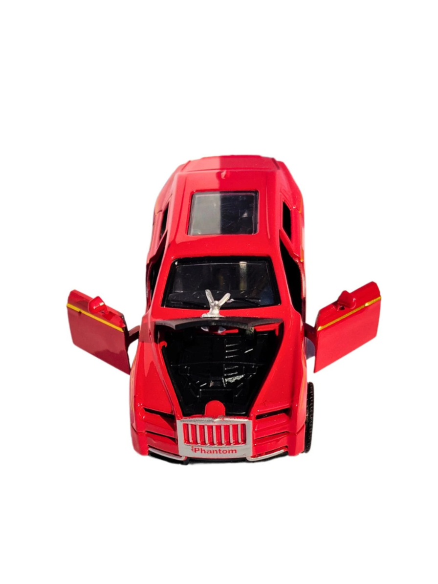 Rolls Royce Phantom Diecast Toy Car – 1:32 Scale Metal Luxury Car Model with Openable Doors, Bonnet & Boot, Pull Back Action, Sound & Light, Collectible Toy Car (Colors as Per Stock) - Image 4