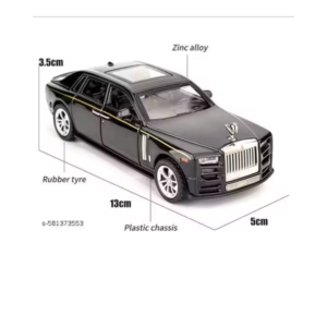 Rolls Royce Phantom Diecast Toy Car – 1:32 Scale Metal Luxury Car Model with Openable Doors, Bonnet & Boot, Pull Back Action, Sound & Light, Collectible Toy Car (Colors as Per Stock)