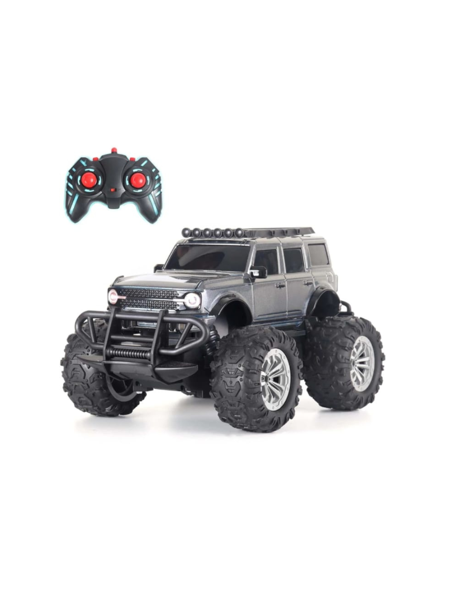 Wembley Defend Climbing Remote Control Car for Kids 4–12 Years, RC Monster Truck 2WD with Dual Spray Smoke, LED Lights, 2.4GHz Long Range, Alloy Body Off Road Car, Type C Rechargeable SUV