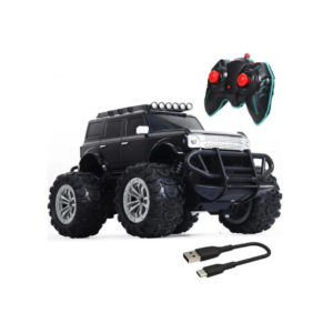Wembley Defend Climbing Remote Control Car for Kids 4–12 Years, RC Monster Truck 2WD with Dual Spray Smoke, LED Lights, 2.4GHz Long Range, Alloy Body Off Road Car, Type C Rechargeable SUV