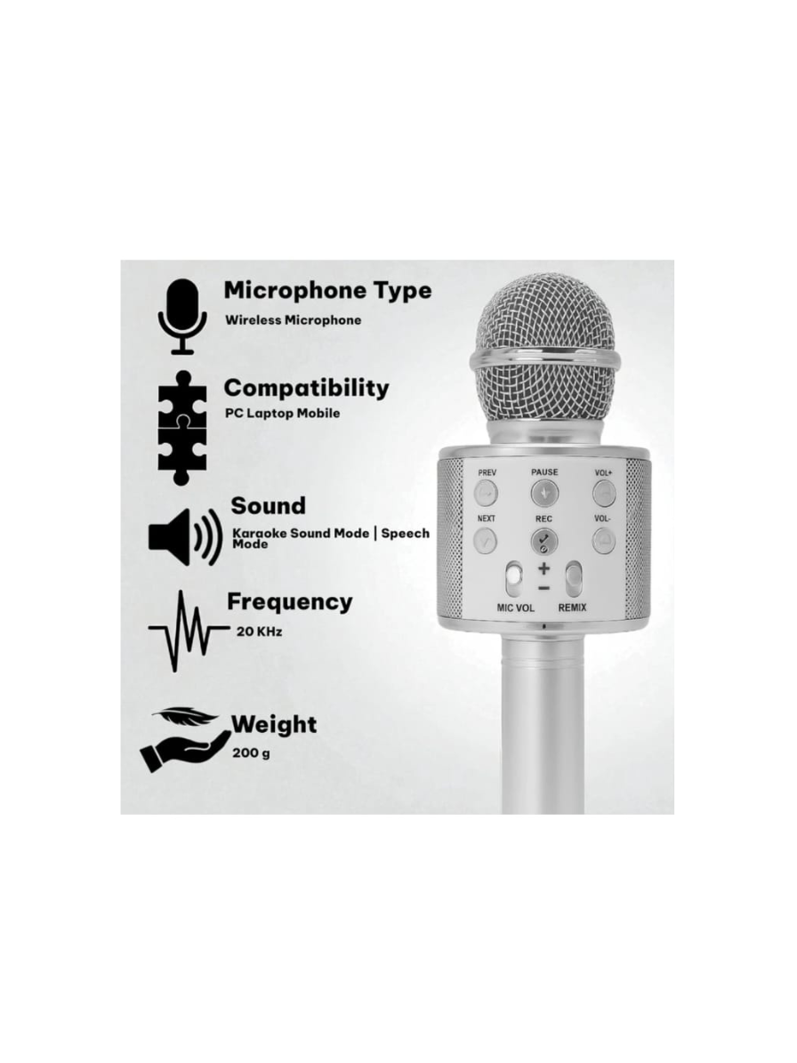 Toy Imagine Rechargeable Karaoke Mic for Kids Wireless Bluetooth Mike for Singing, Practice Microphone for Kids, Music Singing Toy Birthday Gift for Boys & Girls 3+ (Assorted) - Image 4