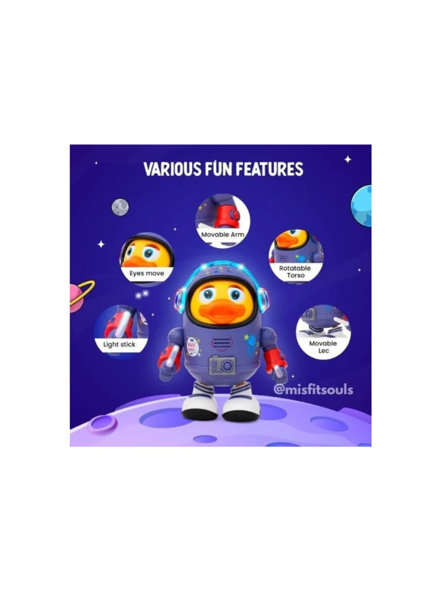 Dancing Space Duck Toy for Kids with Lights & Sound | Astronaut Duck Toy with Music & Flashing Lights | Walking & Dancing Toy for Boys & Girls | Fun Educational Gift for Toddlers - Image 2