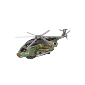 Apache Style Air Force Helicopter Toy for Kids - Bump and Go Action with Colourful 3D Lights, Swirls and Music Multicolor
