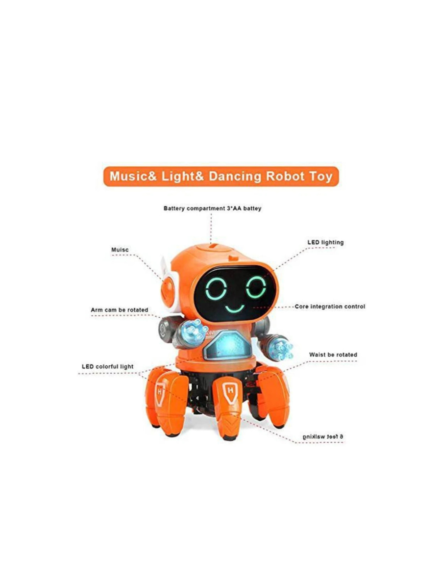 Robot Pioneer Colorful Lights and Music All Direction Movement Dancing Robot Toys for Boys and Girls (Color as per Stock Availability) - Image 3